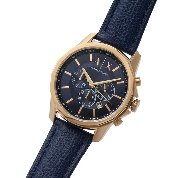 Armani Exchange Banks Reloj cronógrafo de cuarzo con esfera azul para hombre AX1723