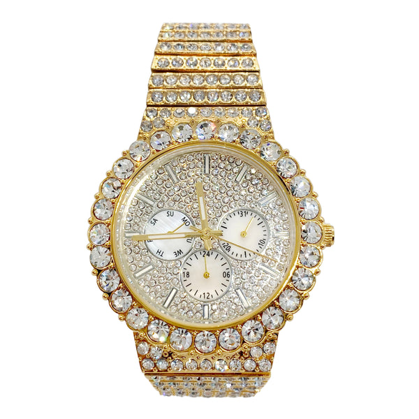 Big Daddy Bling Diamond Engraved Watch