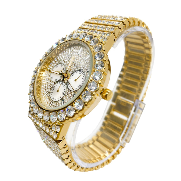 Big Daddy Bling Diamond Engraved Watch