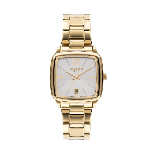 Lee Cooper Women's 36 MM Gold Analog Metal Strap Watch – LC07612.130