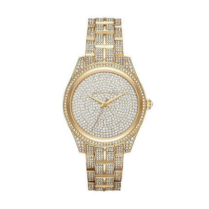 Reloj Michael Kors Lauryn con esfera dorada para mujer MK3930