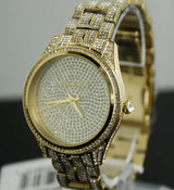 Reloj Michael Kors Lauryn con esfera dorada para mujer MK3930