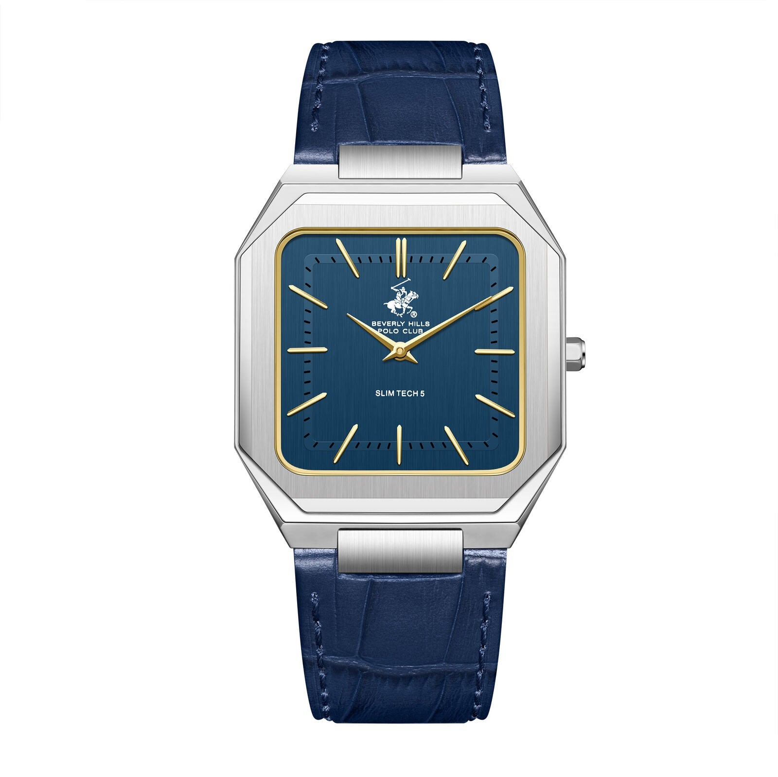 ساعة رجالية فضية من نادي بيفرلي هيلز بولو، موديل BP3865X.399