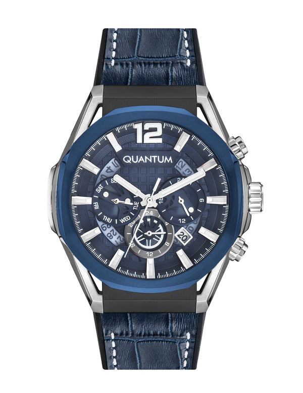 Quantum Powertech Men's Blue Dial Chronograph Watch – PWG970.699