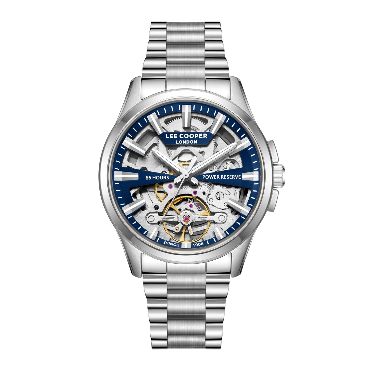 ساعة لي كوبر الفضية للرجال LC08311.390