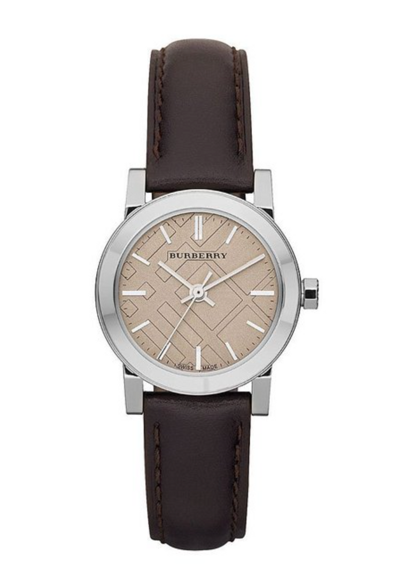 Reloj Burberry The City Nova Cuero Marron Mujer BU9208 Watches of America