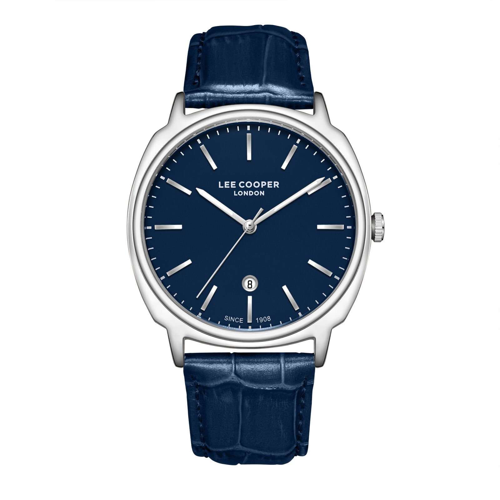 ساعة لي كوبر متعددة الوظائف من الجلد الفضي LC08248.399