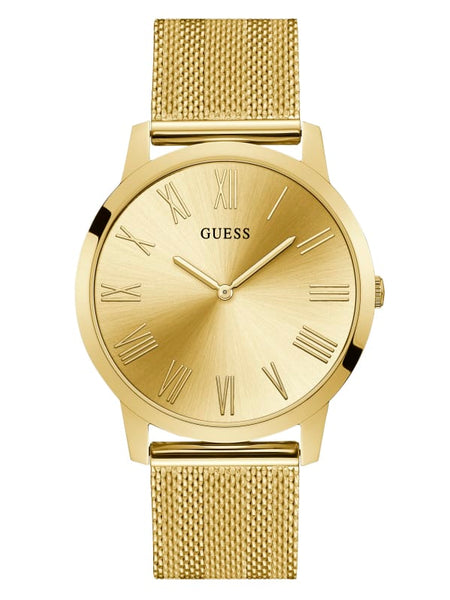 Guess Gold Tone Mesh Bracelet Men s Watch W1263G2 Watches of America