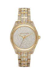 Reloj Michael Kors Lauryn con esfera dorada para mujer MK3930