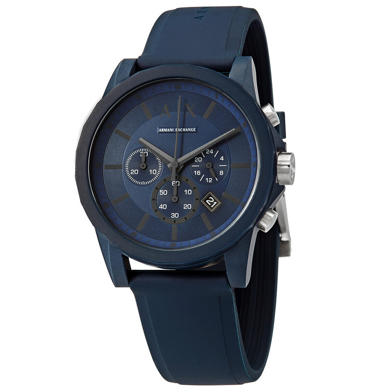 Armani Exchange Outerbanks Chronograph Quartz Blue Dial Men s