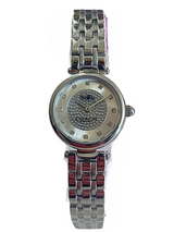 Coach Reloj de cuarzo con esfera negra para mujer 14503641