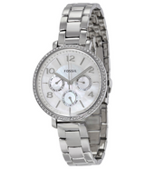 Fossil Jacqueline Reloj multifunción de acero inoxidable para mujer con esfera blanca ES3755