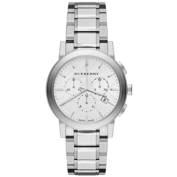 Burberry City Cronógrafo Plata Dial Acero Inoxidable Ladies Watch BU9750