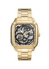 Fossil Inscription Automatic Gold Men's Watch BQ2573