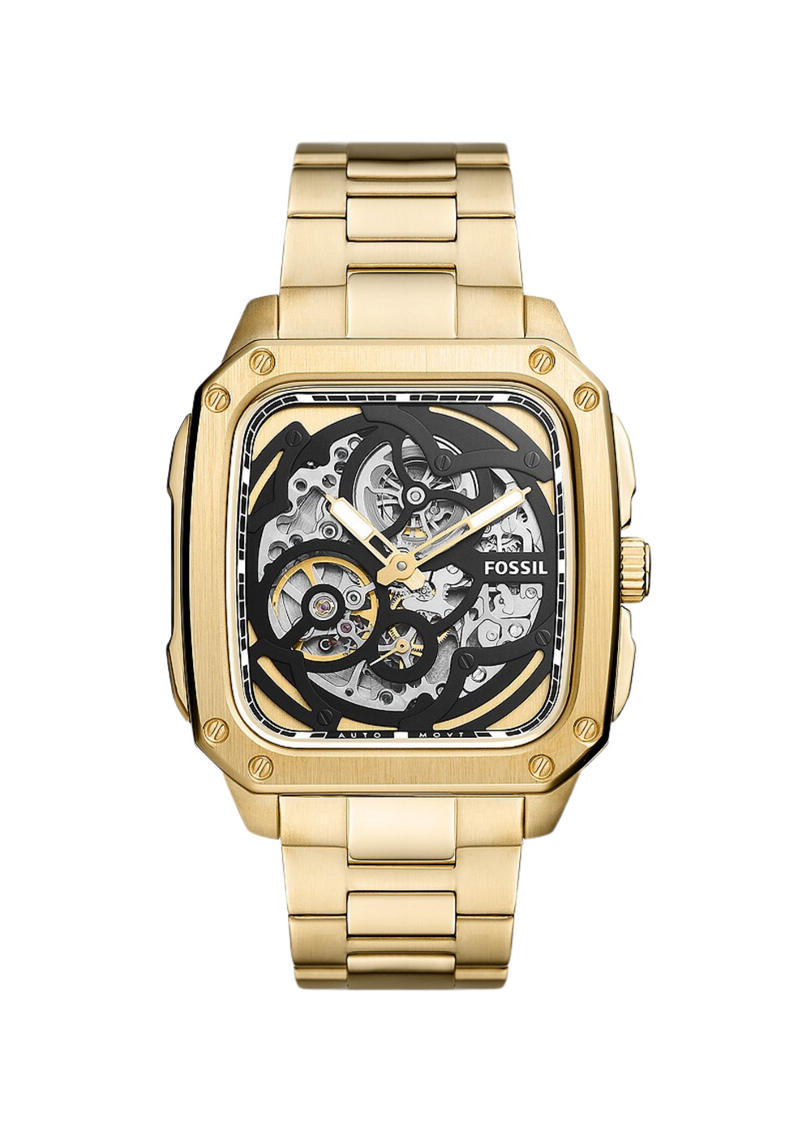 Reloj Fossil Inscription Automático Oro Hombre BQ2573