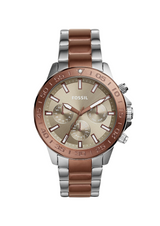 Fossil Bannon Reloj multifunción de acero inoxidable en tono cobre para hombre BQ2502