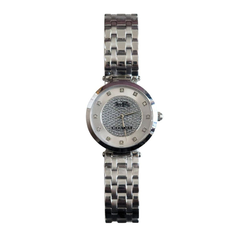 Coach Reloj de cuarzo con esfera negra para mujer 14503641