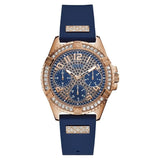 Guess Frontier Azul/Crysal Pave Dial Señoras Reloj Multifunción W1160L3