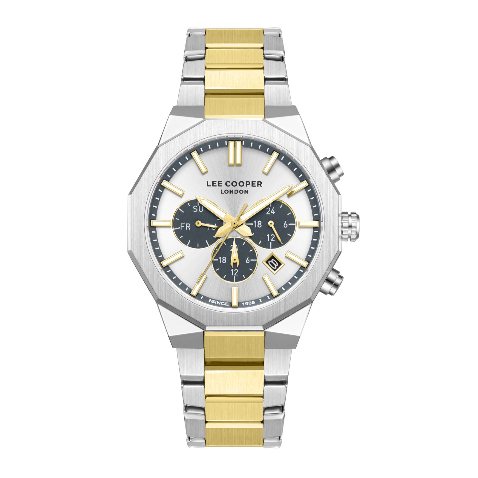 ساعة لي كوبر الفضية للرجال LC08218.230