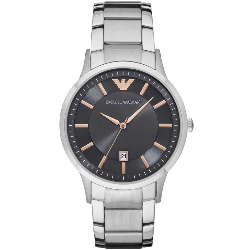 Emporio Armani Renato Grey Dial Silver Men's Watch AR2514