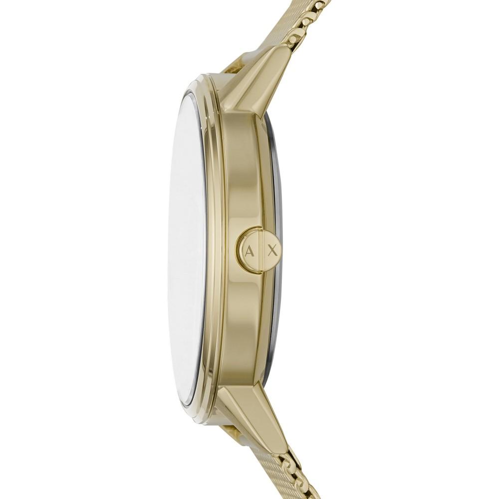 Armani Exchange Cayde Gold Mesh Calendar Watch - AX2715