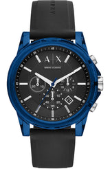 Armani Exchange Outerbanks Blue Silicon Strap Men's Watch - AX1339