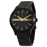 Armani Exchange Hampton Date Black Dial Black Watch - AX2413