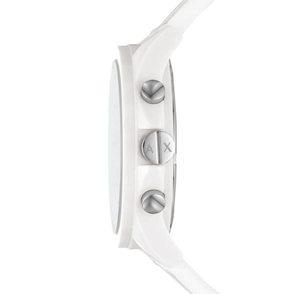 Armani Exchange Outer Banks Chronograph White Silicone Watch - AX1340