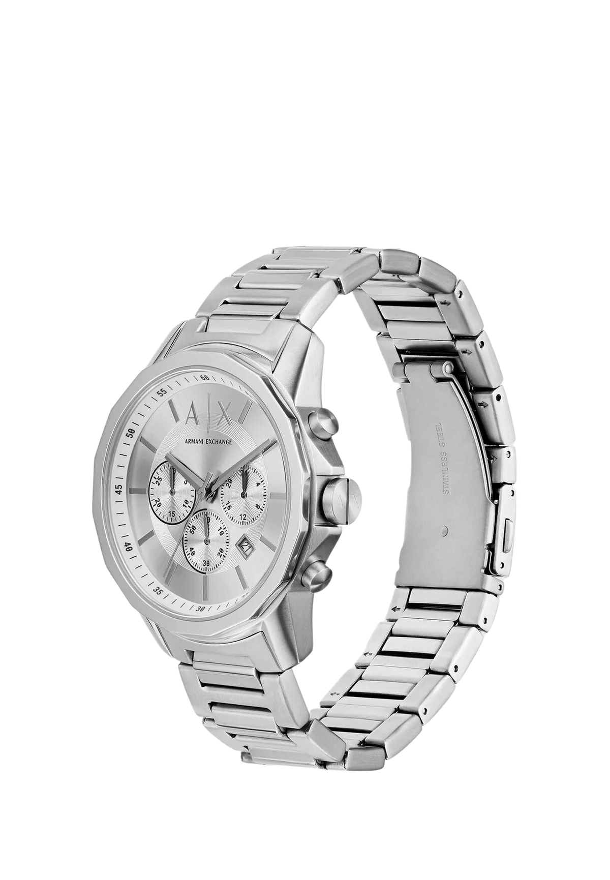 Armani exchange transparent watch best sale