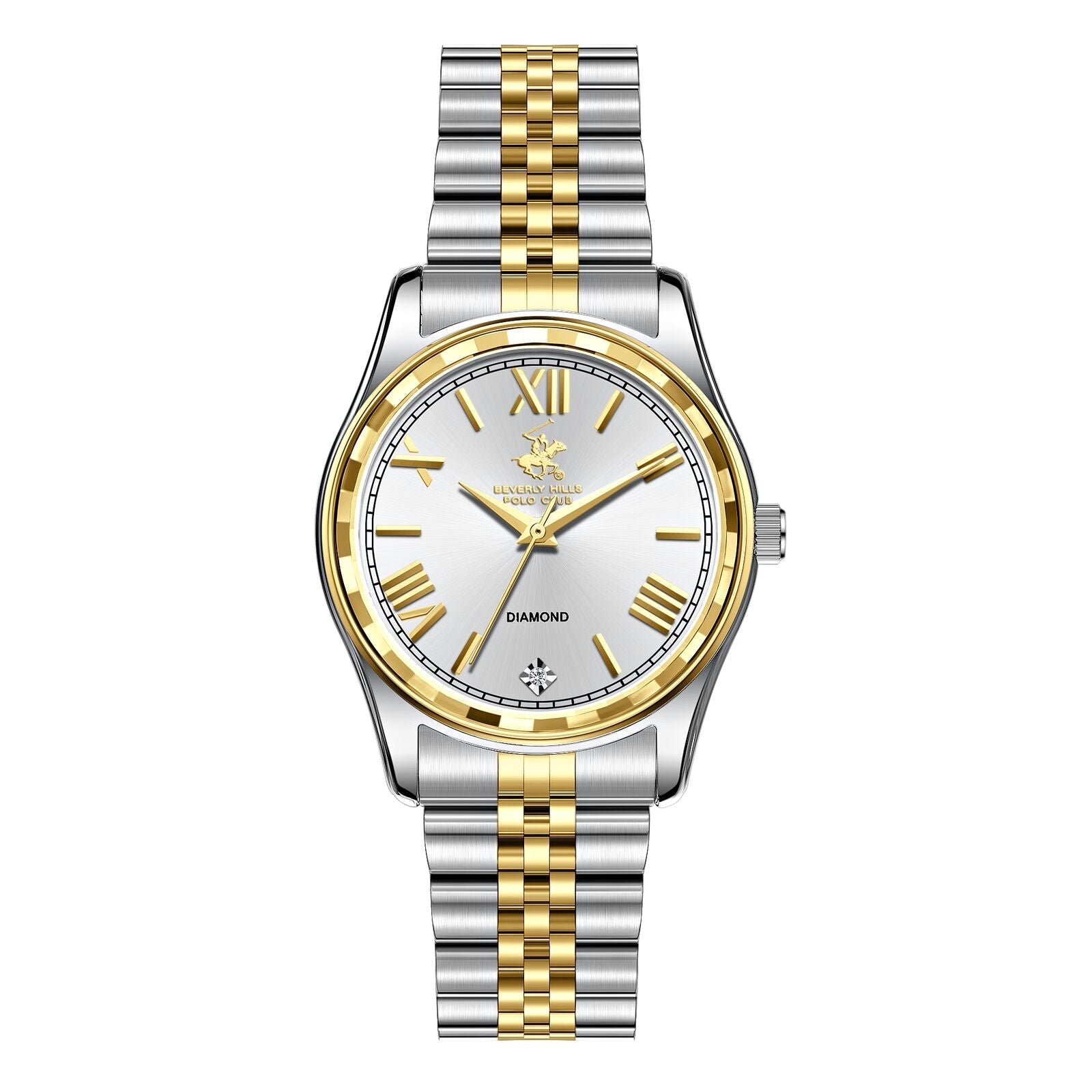 Beverly Hills Polo Club Two tone Stainless Steel Ladies Watch - BP3808C.220