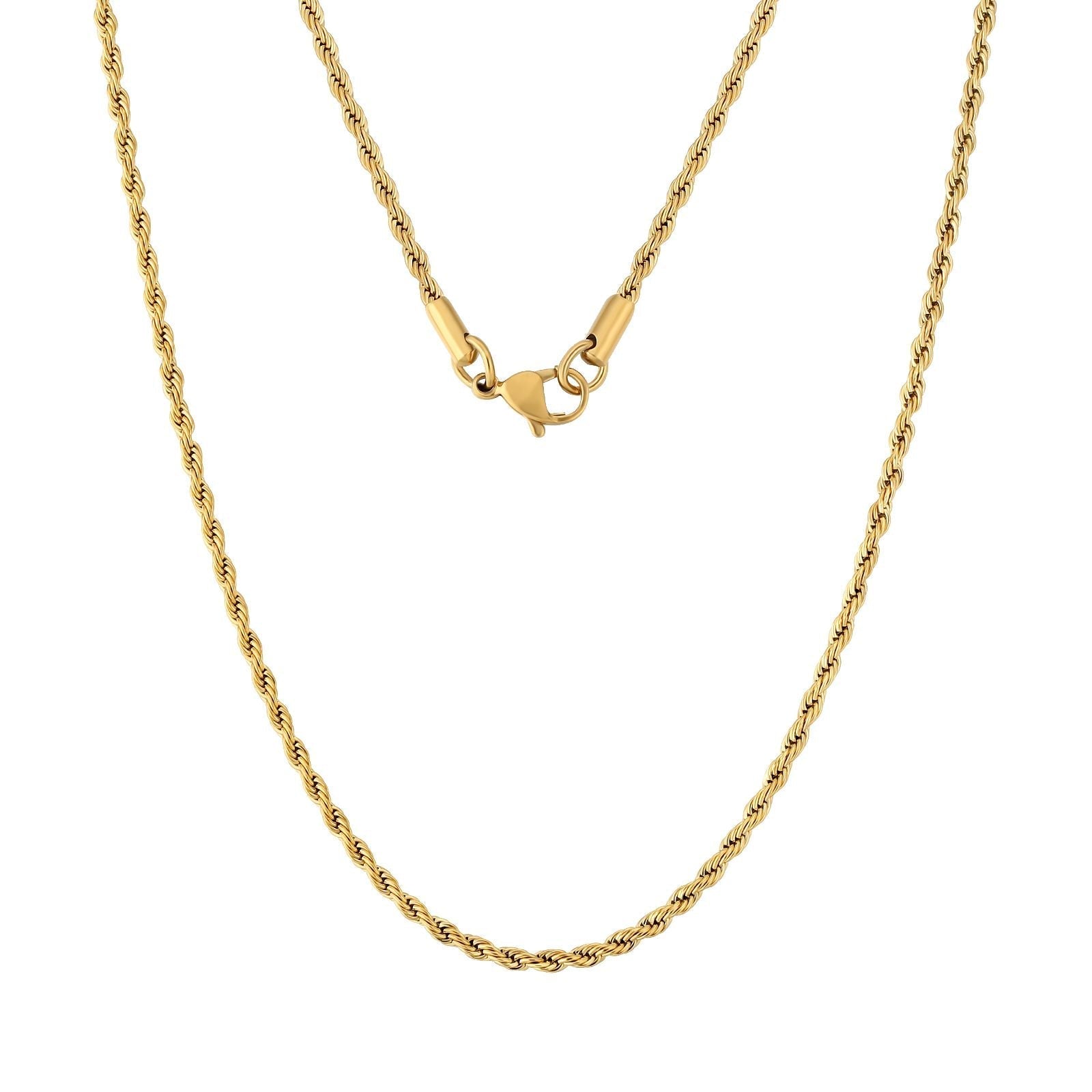 Big Daddy 2.5mm Stainless Steel Gold Rope Chain - Chain