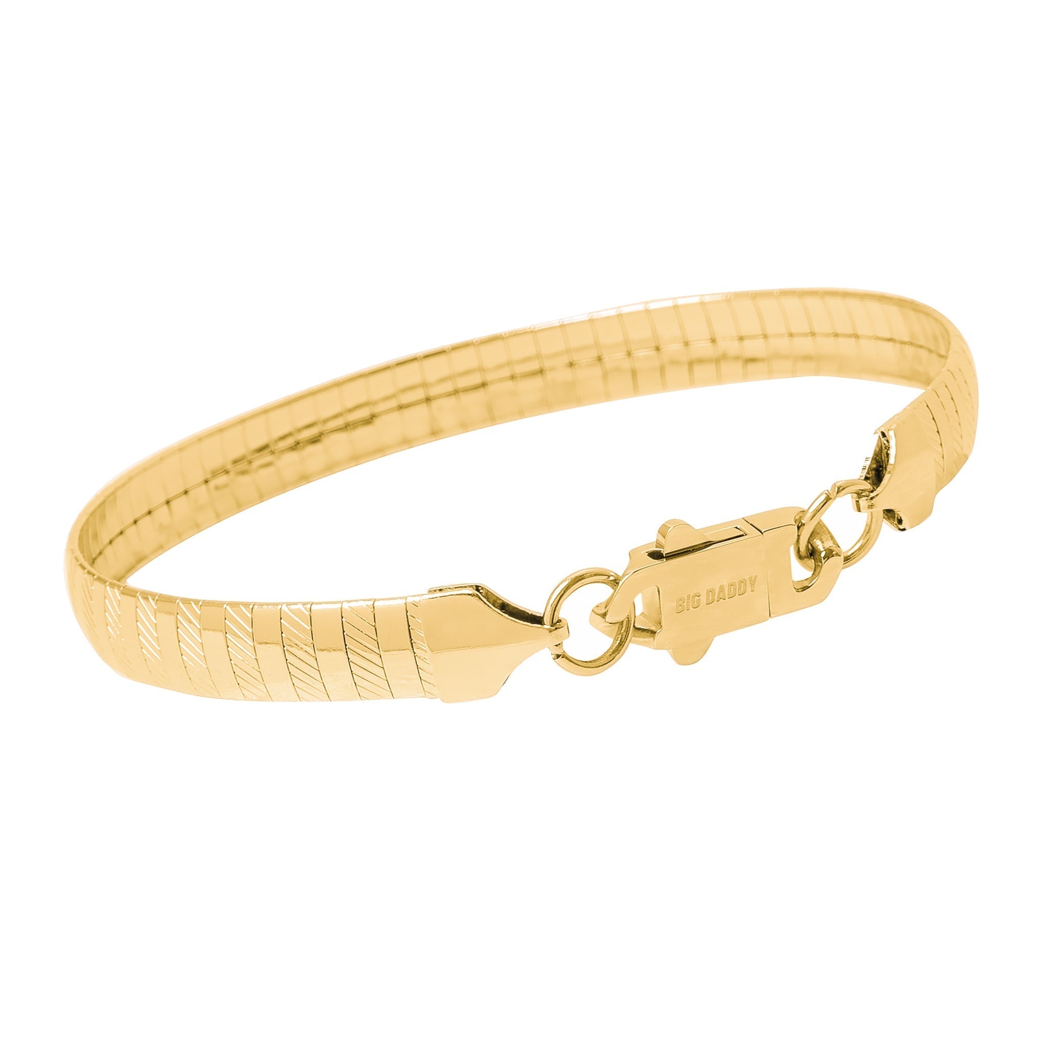 Big Daddy 8MM Gold Omega Bracelet - Bracelet