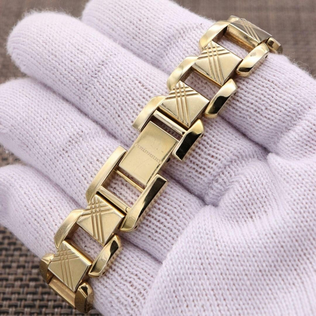 Burberry Heritage Silver Dial Brown Leather Strap Watch for Women - BU4213