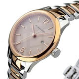 ساعة بربري سويسرية كلاسيكية ثنائية اللون للنساء BU10117