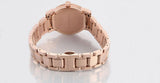 Burberry BU9104 - Reloj para mujer, acero inoxidable, esfera blanca, oro rosa suizo