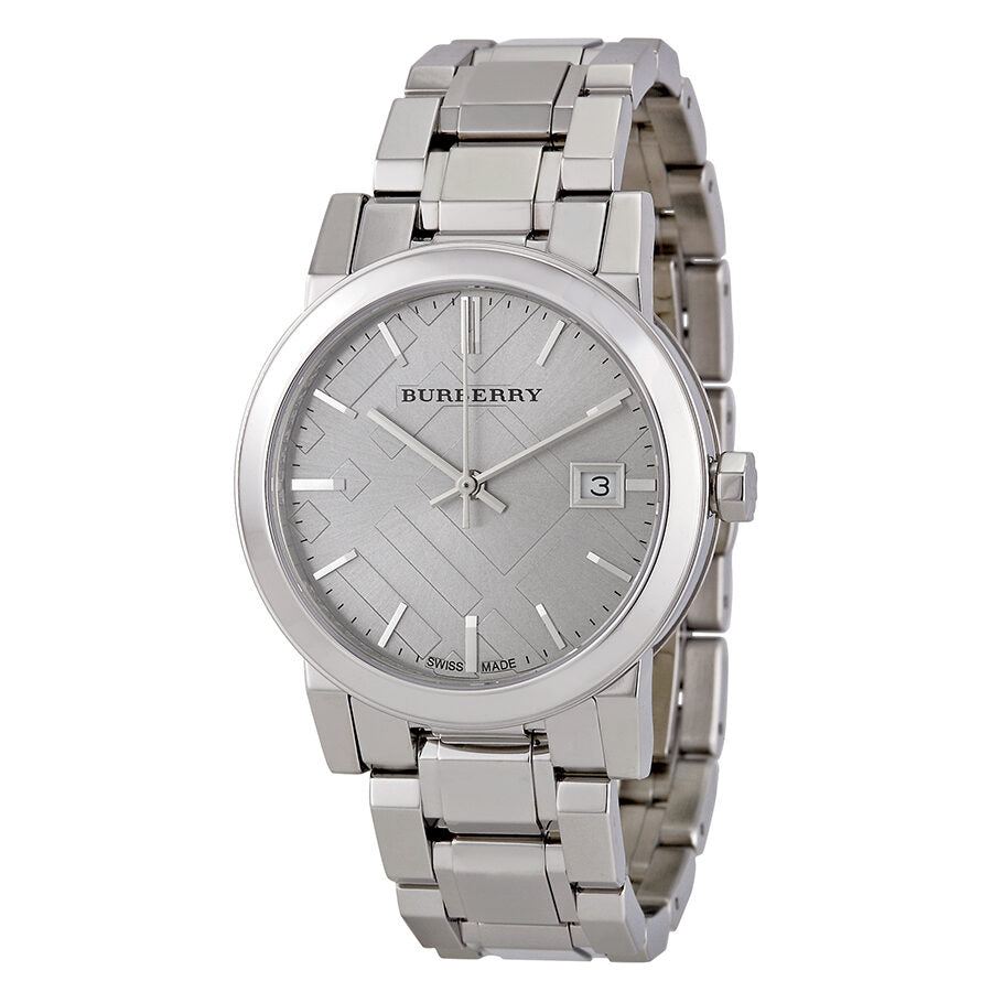 Burberry The City Reloj de mujer de acero inoxidable con esfera gris BU9143