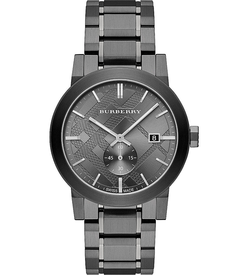 Burberry The City Gunmetal Dial Acero Reloj para hombre BU9902