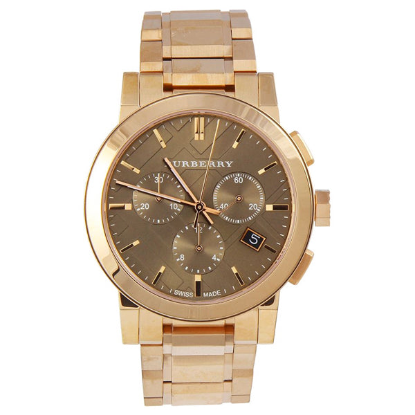 Burberry The City Reloj unisex de acero inoxidable en oro rosa BU9754
