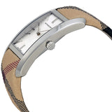 ساعة بربري ذا بايونير النسائية ذات المينا الفضية بنقشة هاي ماركت تشيك BU9406