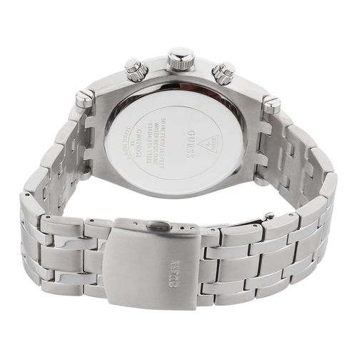 Guess Continental Reloj para Hombre en Tono Plateado GW0260G1