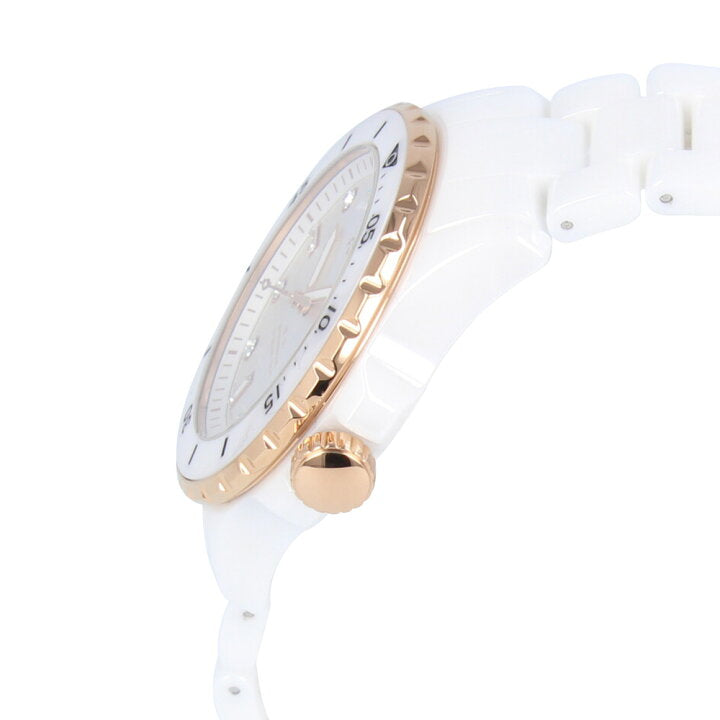 Fossil FB-01 Reloj de mujer con esfera blanca y cristal de cuarzo CE1107