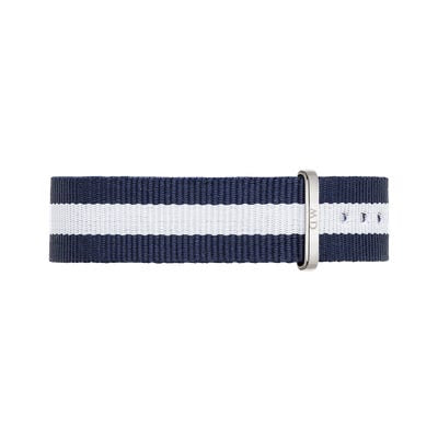 Daniel Wellington Glasgow Silver Watch 18mm Nato Strap