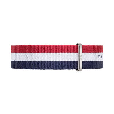 Daniel Wellington Cambridge Silver Watch 20mm Nato Strap