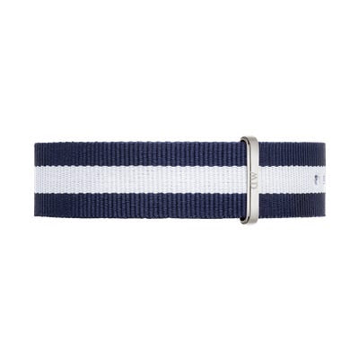 Daniel Wellington Glasgow Silver Watch 20mm Nato Strap