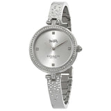 Coach Park Reloj de cuarzo con esfera plateada para mujer 14503650