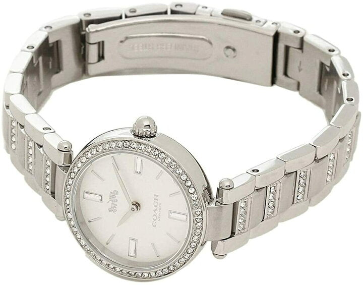 Coach Park Reloj de cuarzo con esfera blanca para mujer 14503097