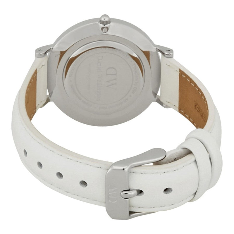 Daniel Wellington White Classic Petite Bondi 32mm Women's Silver Watch DW00100190 - Big Daddy Watches