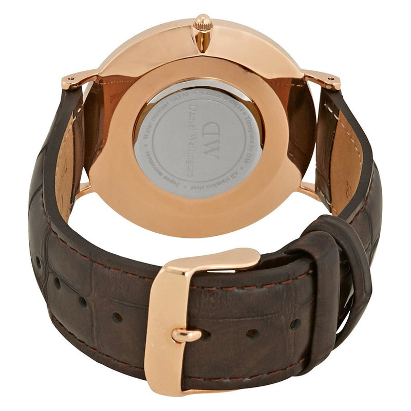 Daniel Wellington White Classic York 40mm Men's Gold Watch DW00100011