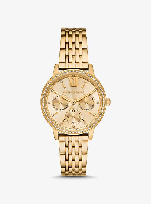 Michael Kors Gold Ladies Watch - MKO1080 MKO1080 - Image 1