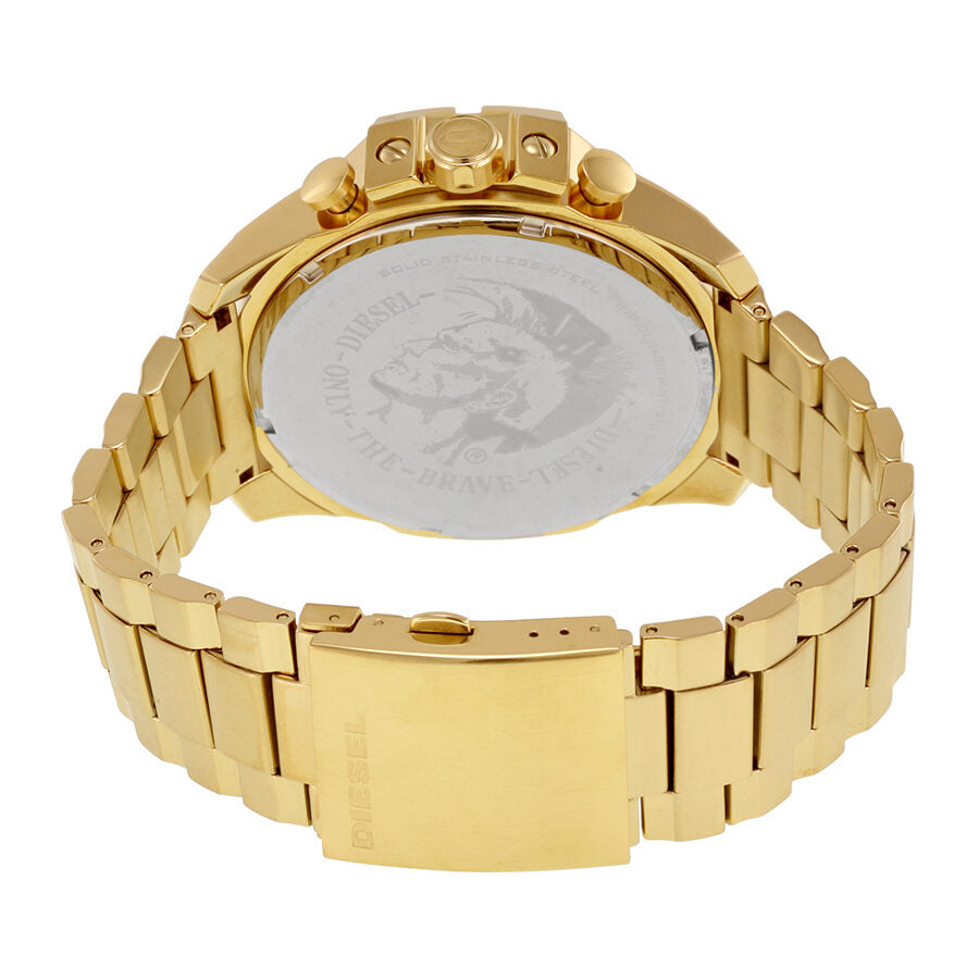 Diesel Mega Chief Reloj cronógrafo para hombre con esfera de champán DZ4360